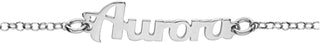 Bracciale in Argento con nome Aurora