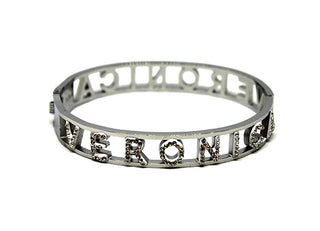 Bracciale Rigido Cristalli con nome Veronica