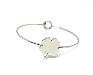 Bracciale Donna Rigido con Quadrifoglio
