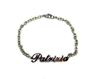 Bracciale Maglia a Catena con nome Patrizia
