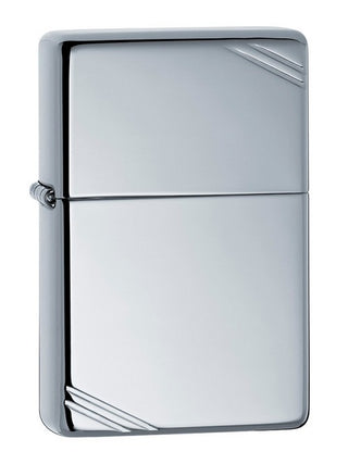 Accendino Zippo Silver Cromato con alcune Righe negli angoli
