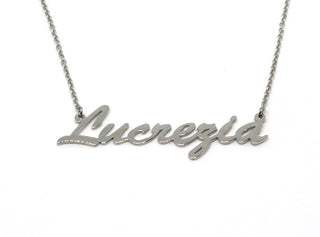 Collana Maglia a Catena con nome Lucrezia