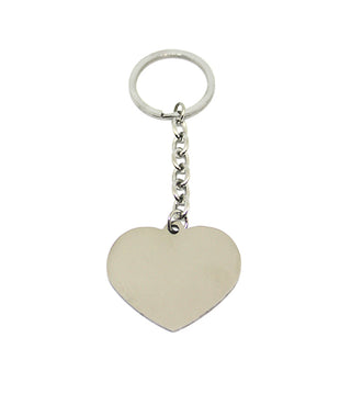 Llavero de acero en forma de corazón
