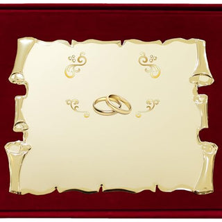 Regalo Anniversario Personalizzato | Targa Anniversario di Matrimonio | Regalo per nozze d'oro, d'argento, rubino, diamante | Cofanetto con Targa a Pergamena