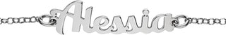Bracciale in Argento con nome Alessia
