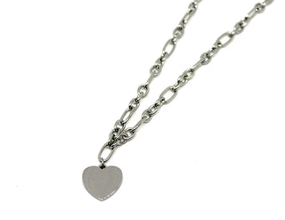 Collar de cadena para mujer con colgante en forma de corazón