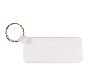 Llavero de plástico rectangular