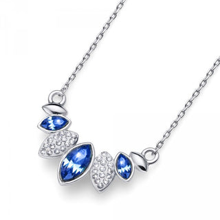 Collana con Pencristalli blu e bianchi