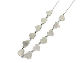 Collana Donna Maglia a Catena con Cuori