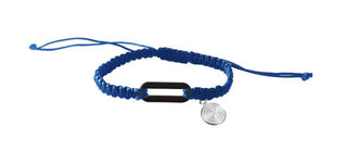 Bracciale Inter in tessuto con ovale in ceramica e stemma