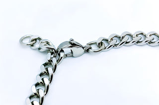 Braccialetto Incisione Uomo o Donna Personalizzabile | Bracciale Catena con piastrina personalizzato in acciaio inossidabile