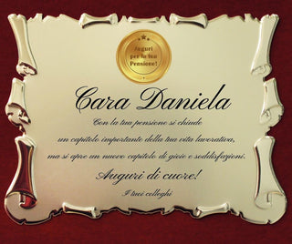 Targa Pensione Personalizzabile