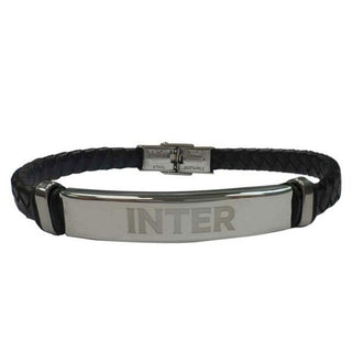 Bracciale Inter in similpelle con piastrina