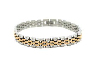 Bracciale Uomo Maglia Jubilè Rose Gold e Silver