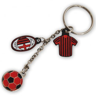Portachiavi Milan con maglietta, pallone e stemma