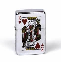 Accendino Zippo Silver con immagine del Re di Cuori