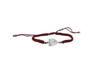 Bracciale Torino in tessuto macramè con stemma