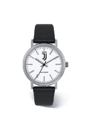 Orologio Juventus pelle nero con quadrante bianco