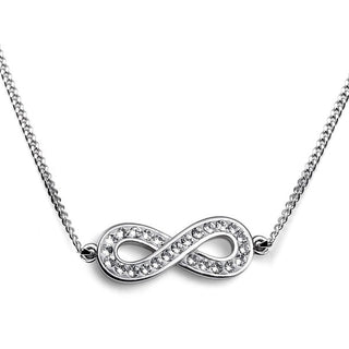Collar infinito y cristales.