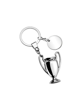 Llavero con colgante en forma de copa y ficha
