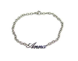 Bracciale Maglia a Catena con nome Anna