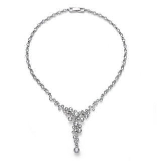 Collier external rodio cristalli