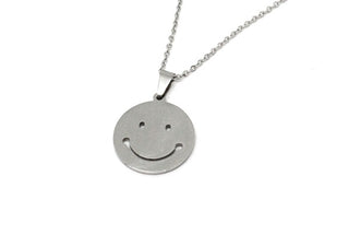 Collana Donna Maglia a Catena con Ciondolo a Smile