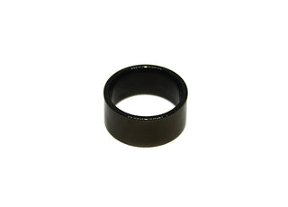 Anello Piatto 8 mm Nero Lucido