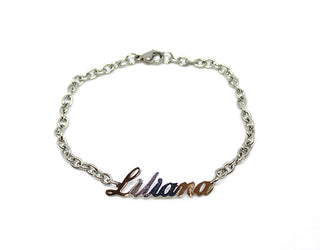 Bracciale Maglia a Catena con nome Liliana