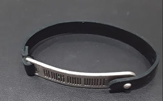 Bracciale Juve in cuoio con piastrina