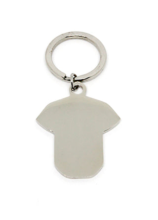 Llavero de acero con forma de camiseta