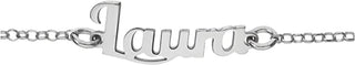 Bracciale in Argento con nome Laura