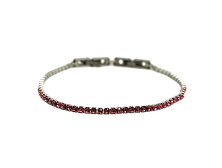 Bracciale Donna Tennis sottile Rosa