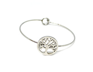Bracciale Donna Rigido Silver Albero della vita
