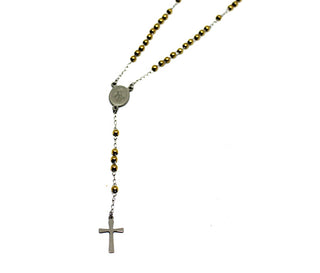 Collana Rosario Pendente Gold e Silver