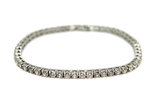 Bracciale Donna Tennis con Zirconi Bianchi