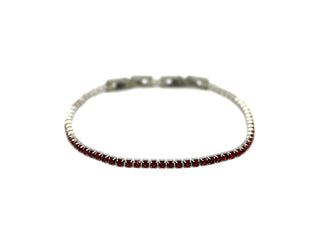 Bracciale Donna Tennis sottile Rosso