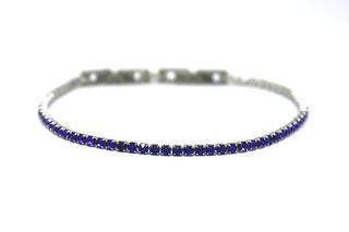 Bracciale Donna Tennis sottile Blu