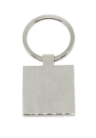 Llavero cuadrado brillante