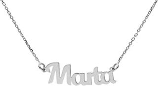 Collana in Argento con nome Marta