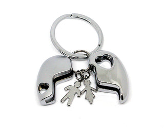 Llavero corazón con pareja