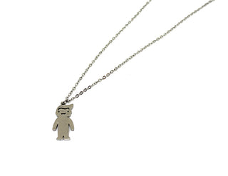 Collana Donna Maglia a Catena con Ciondolo a forma di Bimbo