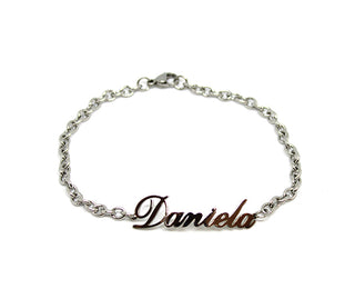 Bracciale Maglia a Catena con nome Daniela