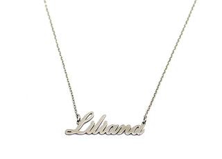 Collar de eslabones con nombre Liliana