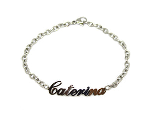 Bracciale Maglia a Catena con nome Caterina