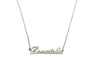 Collana Targhetta Danielle In Argento Sterling – Personalizzata, Catena Rolo 16 Pollici - Foto 5