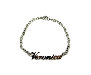 Bracciale Maglia a Catena con nome Veronica