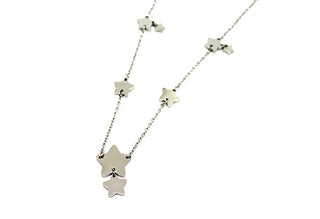 Collar de eslabones de cadena para mujer con estrellas