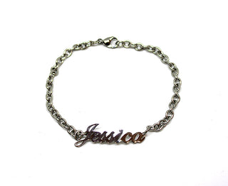 Bracciale Maglia a Catena con nome Jessica