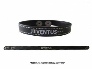 Pulsera de la Juve en banda de piel sintética.